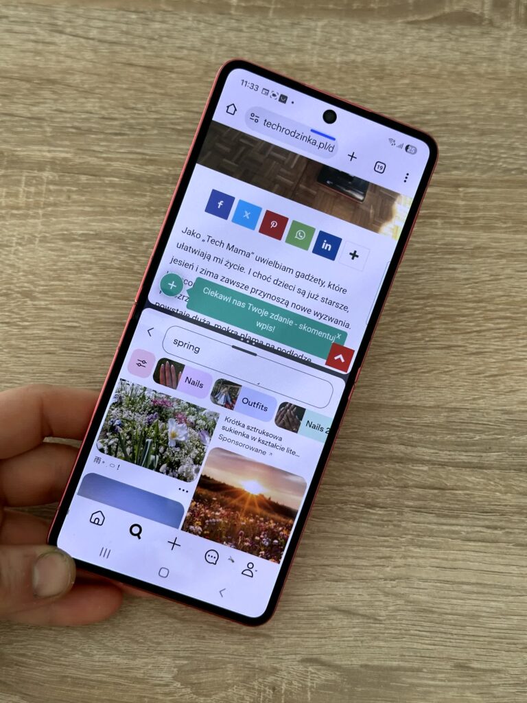 Dzielony ekran w Samsung Z Galaxy Flip 7